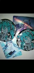 New Hatsune Miku 75mm anime Reflective badge Brooch Pin Cosplay Badge Accessories For Clothes Backpack Decoration gift