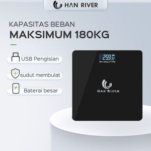 Han River Timbangan Badan Digital Maksimal 180Kg (HRDZC02BK)