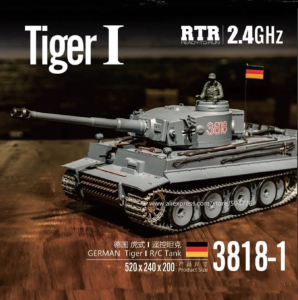 JDD 116 Duitse Tiger 1 Zware ถัง Rtr WW2ทหารโมเดลถังงานอดิเรก Kwaliteit Spespeelgoed