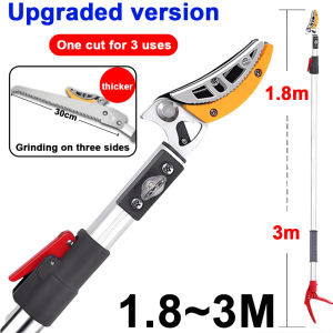 ✨High quality SK5 steel✨ Fruit Picker Telescopic 1.8M-4M galah kait buah pengait buah gunting pokok pruning saw Garden pruning cutter Garden Fruit Tree Pruning Shears Saw gunting dahan gunting