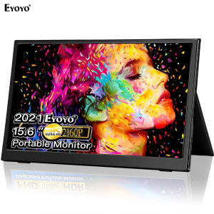 Eyoyo 13.3 inci 2K HD 2560*1440P IPS skrin mudah alih LCD komputer permainan Monitor Ultra nipis untuk PS3 PS4 Switch Xbox Phone CCTV