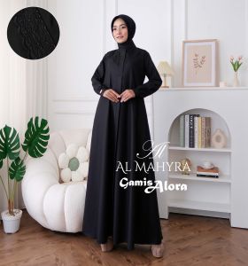 NEW GAMIS ALORA BAHAN KATUN TOYOBO KOMBINASI BORDIR PREMIUM SYARI WANITA MUSLIM  GAMIS PESTA TERBARU 2024