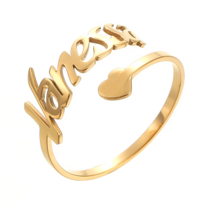 Cincin Nama Sendiri Titanium Anti Karat
