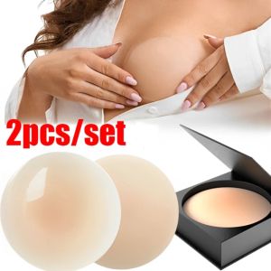 2Pcs Reusable Invisible Silicone Nipple Cover Self Adhesive Breast Chest Bra Pasties Pad Mat Stickers Accessories Lift for Women