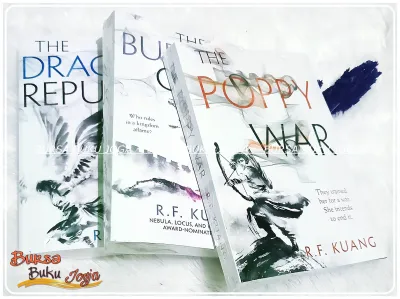 Paket 3 buku Novel R.F. Kuang - The poppy war the burning god the dragon republic