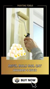 Kuas Bulu Roll Bulu Kapal - High Quality Bulu Refill Kuas Roll Kapal 4 Inci Kecil