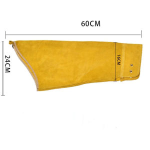 Tinh Khiết Da Bò Da Hàn Cánh Tay Tay Áo Chịu Mài Mòn Nhiệt Cách Điện Ngọn Lửa Chống Cháy Thiết Bị Thợ Hàn Bảo Vệ Tay Áo