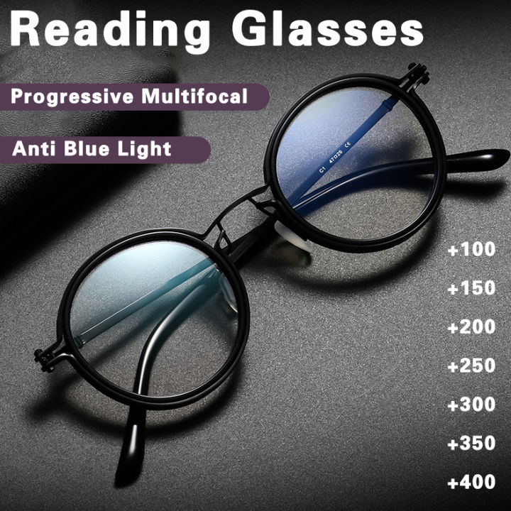 +100 To +400 Intelligent Zoom Progressive Multifocal Reading Glasses ...