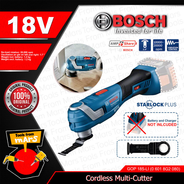 Bosch V Cordless Multi Purpose Cutter Tool Brushless Starlock Plus Gop Li G Tfm