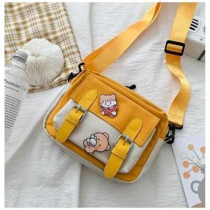 ZEEMIN Halloween Christmas Crossbody Bag Female New Fashion Small Bag Cute Girls Canvas Student Japanese Literary Korean Ins One-shoulder Small Square Bags