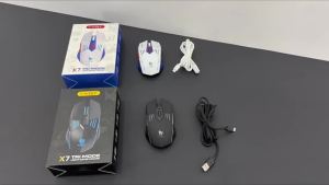 (HD1)T-WOLF Thunder Wolf X7 Bluetooth three-mode wireless mouse TYPEC Charging Silent Gaming Light-Up rgb Custom mouse model
