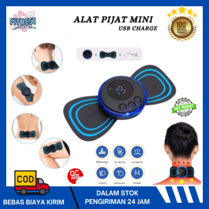[ GRATIS ONGKIR ] EMS Elektrik Pemijat Leher Mini Servikal Punggung Otot Tengkuk Kepala Nirkabel Alat Pijat Mini Pad Mat Electric Terapi Pinggang Bahu Seluruh Tubuh Rileks Recharging Mesin Pijitan Refleksi Elektric Getar Badan Pegal Massager Patch Tempel