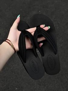 [Free Shipping] Fashionable Wedge Heel Thick-Soled Flip-Flops For Women Summer 2026 New Model Comfortable And Non-Slip Outdoor Sandals
