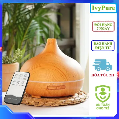 MÁY XÔNG TINH DẦU TIDAMO 550ML Chuyên Dụng Cho Phòng Lớn Có Điều Khiển Từ Xa Vân Gỗ Cao Cấp Đèn LED 7 Màu Trang Trí Phòng Máy Khuếch Tán Tinh Dầu Công Nghệ Siêu Âm