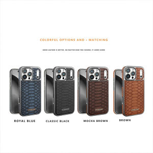 0930[Local Stock] Christmas Halloween CLuxury Fashion Snake-Patterned Leather Phone Case For iPhone 18 17 16 15 14 13 12 Pro Max 18Air Inner Shell With Flannel Lining h261009