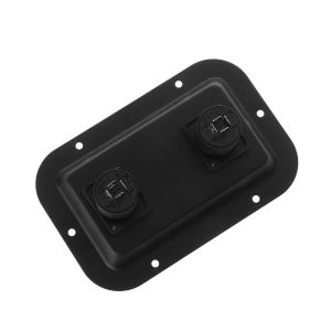 PL Jack Plate Socket Junction Box Clip Guitar Dual Large for SpeakOn PA Speaker Cab