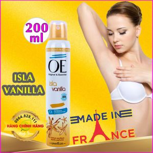xịt khử mùi nữ OE PHÁP hương Vanila- Lưu hương lâu - 200ml