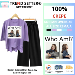 JOY Setcel Baju Tunik Remaja Who AmI?