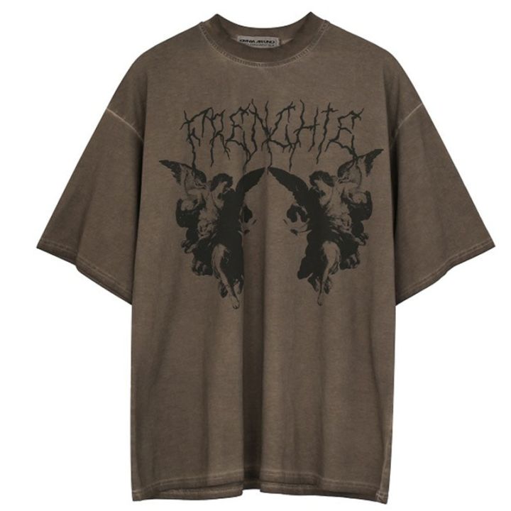 Y2K Crop Top Tee Shirts Women Vintage Gothic Grunge Tops Graphic Printing  Fairy