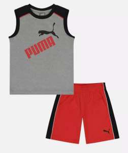 2Pc Interlock Muscle Tee & Mesh Short Set Size 6