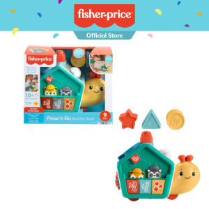 Fisher-Price® Press ‘n Go Activity Snail 2-In-1 Crawl-After Snail Pal suitable for Infant and Toddler