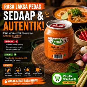 Bumbu Spicy Laksa Istimewa 190 gr Bumbu Spicy Laksa HALAL Bumbu Spicy Laksa Tanpa Pengawet