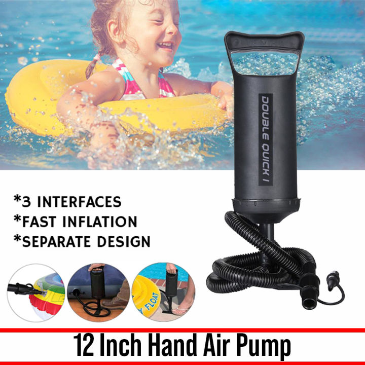 12 Inch Hand Air Pump) Two Way Inflatable Manual Quick Tube Pump