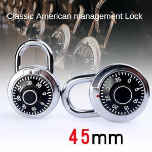 Turntable Password Lock Coded Lock Dial Combination Padlock for Gym and School Lockers