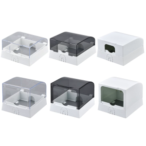 86 Loại ổ cắm ngoài trời hộp chống nước nhựa Ổ cắm điện Bìa Tường Gắn Ổ cắm chống bụi hộp dễ dàng để cài đặt