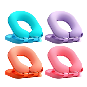 Travel Pillow Memory Foam Ergonomic Designs Foldable Portable Desk Rest Support Ice Silk Cover Multipurpose Use