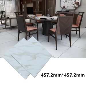 86PCS Marble Vinyl Tile 45X45CM PVC Floor Sticker Self adhesive Safe Waterproof and Durable