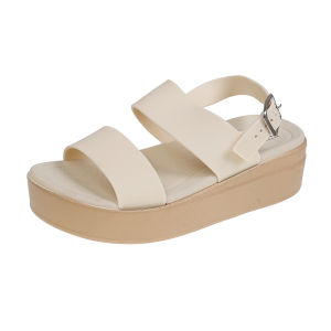 YOTO Basics Sandals For Women Casual 5CM Double Straps With Adjustable Buckles Platform Sandals