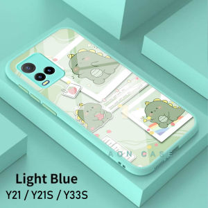 SoftCase Glass Kaca Mint VIVO Y21 / Y21S/ Y33S [ G12 ] Casing Handphone VIVO Y21 / Y21S/ Y33S - Pelindung Handphone VIVO Y21 / Y21S/ Y33S  - Case Hp  - Bisa Bayar Di Tempat - COD!!