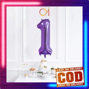 AI-C390 Balon Ulang Tahun Perlengkapan Ultah Balloon Birthday Party / Balon Foil Angka 0-9 Warna