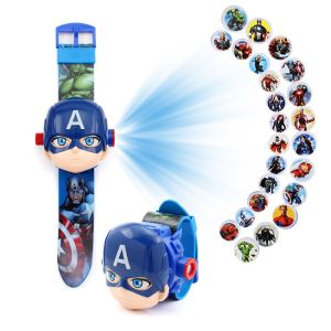 Kids Watch Cartoon 3D Projection Projector Cartoon Pattern watch Kids Childrens watch