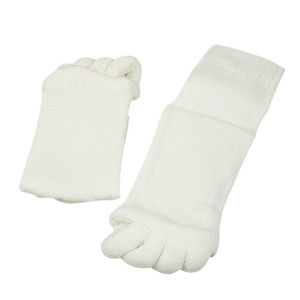 SRIEI 1 Pair Pilates Socks Chronic Foot Pain Relief Women Fitness Toeless Sock Ectropion Toes Bunion Corrector Feet Health Supplies