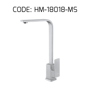 HEMOS KITCHEN FAUCET STAINLESS STEEL SUS 304 PILLAR SINK TAP KEPALA PAIP AIR DAPUR HM-18018-MS