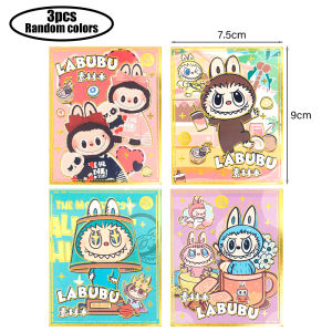 Labubu Notebook stickers DIY Journal Stickers Waterproof Vinyl Decals Self Adhesive Gift Sealing Tape Phones Decorative Stickers Colorful Anime Stickers