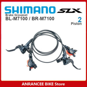 SHIMANO SLX M7100 2ลูกสูบเบรค M7120 4ลูกสูบดิสก์เบรกไฮดรอลิคจักรยานเสือภูเขา MTB พร้อม D03s N03a N04c G03s H03c แผ่น J03a J04c