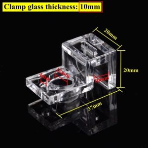 NEXTYOO 1PC Wall Thickness Aquarium Glass Cover Holder Transparent Acrylic Acrylic Fish Tank Cover Durable 4.5/5/5.5/6/8/10/12/15mm Aquarium Lid Cover Support Holder Fish Tank