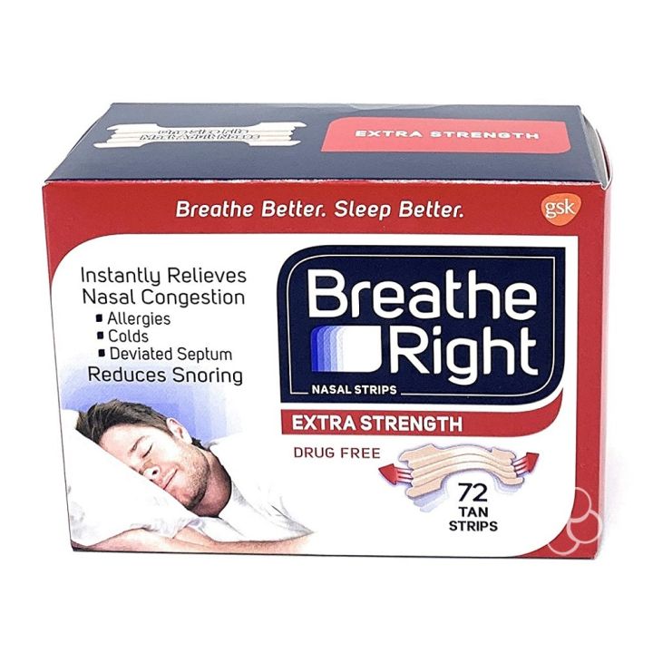 Breathe Right Extra Strength Tan Nasal Strips 72s Lazada PH