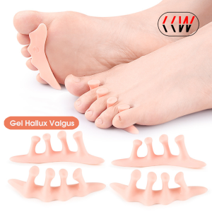 CCW 1Pair Silicone Toe Separator Gel Hallux Valgus Hammer Straightener Ortosis Corrective Insole Bones Overlapping Pedicure