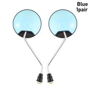 METALIX 1Pair Sợi 8mm Gương Chiếu Hậu Xe đạp điện Phổ thông Trang bị thêm lồi Gương chiếu hậu Bền Đầy màu sắc Gương phản quang Dành cho yadei lovemai
