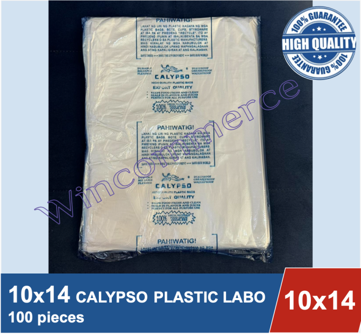 Plastic Labo 10 x 14 (Labo) Calypso Plastic / 100 pcs per pack ...