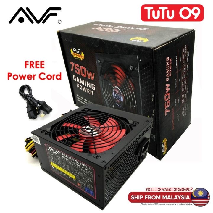 AVF Gaming Power 750W Power Supply with PCI-E 6pin (APS750-F12P) | Lazada
