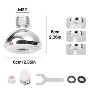 Rotatable Extendable Tap Sprayer / Rustproof Water Filter Aerator / Water Saving Faucet Nozzle / for Standard Male Thread Kitchen Faucets