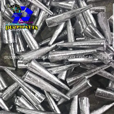 (10 viên ) Chì câu cá XUYÊN TÂM đủ các size lớn câu sông - chì từ 10g - 200g)