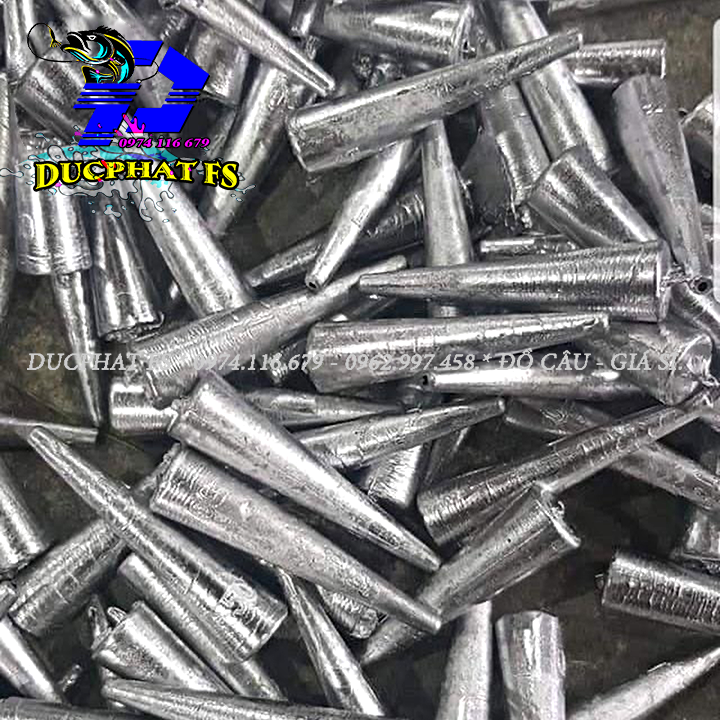 (10 viên ) Chì câu cá XUYÊN TÂM đủ các size lớn câu sông - chì từ 10g ...