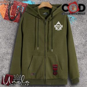 Jaket Zipper Distro Uncle.Clothing Warna Pink - Sweater Resleting - Baru 2024 - Murah Keren - Jaket Kekinian -Bisa Cod