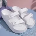 Z&R 4.5inches Two Strap High Heels Slippers For Women. 